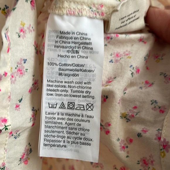 Madewell Shirred Drawstring Tank Top in Bright Buds Floral M - Picture 6 of 6